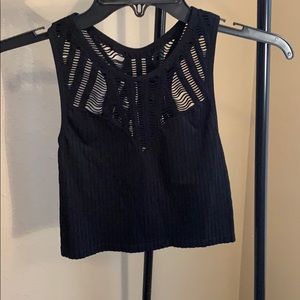 Black crop top